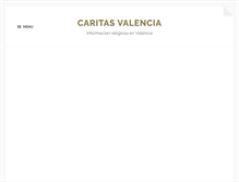Tablet Screenshot of caritas-valencia.org